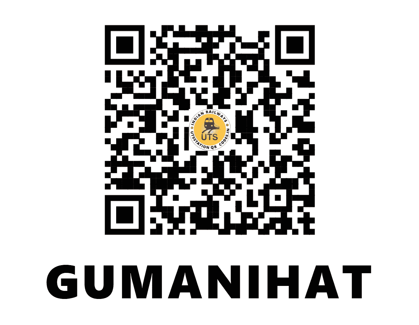 UTS QR Code for GUMANIHAT - GUZ (NF - WEST BENGAL)